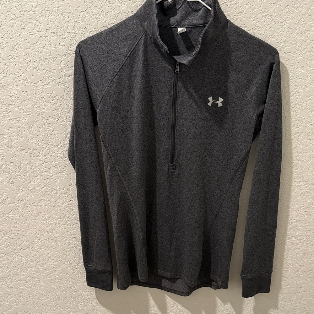 Women’s Under Armour Dark Gray Half-Zip Pullover